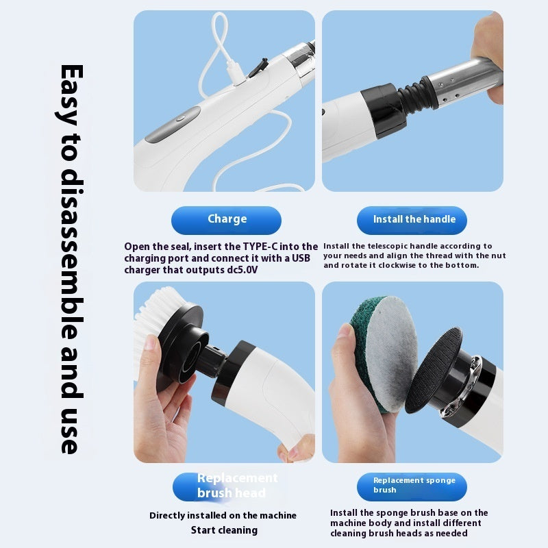 CleanPro™ Cordless Electric Spin Scrubbe